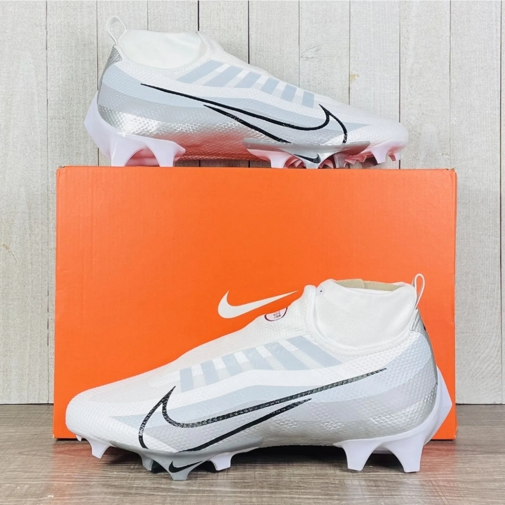 Nike Vapor Edge 360 Pro Football Cleats White Black DQ3670-102 Mens Size 11-11.5